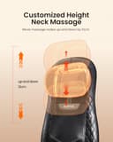 RENPHO Back Massager with Heat, Gifts for Women, Shiatsu Massage Chair Full Body, Neck-Massager Height Adjustable, Back Massagers Deep Tissue Kneading, Massagers Seat Vibration, Massage at Home - 3