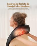 KNQZE® Masajeador cervical y espalda, 2026 4D shiatsu masajeador cuello con calefacción, Masaje 4D shiatsu de amasamiento profundo, Relájese y descanse, Regalos para mujer hombre mama papa - 3