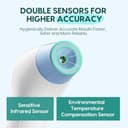 Fieberthermometer für Babys, Kinder und Erwachsene, kontaktloses Stirnthermometer Infrarot Thermometer mit sofortiger genauer Ablesung, Fieberalarm - 7