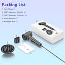 TQQ Asciugacapelli, Phon da 200 Milioni di Ioni Negativi, Motore Brushless da 110.000 giri/min per Asciugatura Rapida, Phon Capelli Professionale da 57 dB Adatto per Viaggi e Domestico - 8