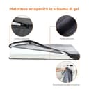 Amazon Basics Cuccia per cani e altri animali domestici, in memory gel, sfoderabile, Grigio, 104 x 74 x 10 cm (L x W x H) - 3