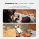 ieGeek Cámara Vigilancia Bebés 1080P con Pantalla 5", Baby Monitor con Vista 360° PTZ, Vigilabebés con App Móvil, Detección Movimiento y Llanto, Audio Bidireccional, Visión Nocturna - 2