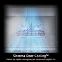 LG GTBV36PZGKD Frigorifero Doppia Porta 70cm, Classe E, Frigorifero No Frost, 395L, Porte piatte, Door & Linear Cooling, Maniglie integrate, Compressore Smart Inverter, Smart Diagnosis, Inox - 4