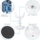 Flexibler Multi-Ständer für Nanit Pro Babyphone, verhindert, dass die Nanit Pro Cam herunterfällt, Wandmontage oder Tischplatzierung, Reise-Babyphone-Zubehör mit Ladeanschluss und Kabel (Kamera nicht - 4