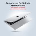 EooCoo Compatible with MacBook Pro 16 inch Case 2025 M4 A3403 A3186 M3 A2991 M2 A2780 M1 A2485 Pro/Max Chip 2024-2021, Transparent Hard Shell for Mac Book Pro 16.2" Smooth Plastic Cover, Crystal Clear - 9