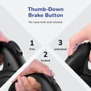 Pecute Correa Perro Extensible,Correas Flexi 10 Metros con Costuras Reflectantes Lluminosas para Perros Medianos y Grandes,Trela cao Extensível con Bolsa de Basura,hasta 50KG - 5