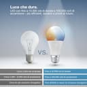 OSRAM Lampada LED SMART A60, forma lampadina E27, 9W ZigBee 3.0, bianco regolabile 2700-6500K, dimmerabile, Alexa, Google Assistant,4-Pack - 5