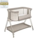 lionelo LUNA lettino portatile con materasso, co-sleeping, da neonato a 9kg, altezza e inclinazione regolabili, 4 ruote con blocco, fissaggio al letto dei genitori, arioso lettino da affiancare - 14