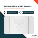 homeX Kühlschrank mit Gefrierfach No Frost, Kühl-Gefrier-Kombination freistehend, groß - 253 Liter, Super-Frost-Funktion, leise Kühlgefrierkombi, Energieklasse C, XXL Kühl Gefrierkombination, schwarz - 8
