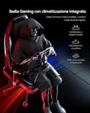 AutoFull M6 Pro 2.0 Sedia Gaming Ergonomica | Prima Sedia da Gaming al Mondo Riscaldata e Ventilata, Gaming Chair con Supporto Lombare Regolabilee, Braccioli 6D, Poggiatesta 3D e Poggiapiedi (Nero) - 4