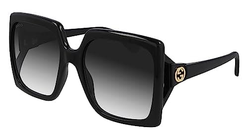 GUCCI SUNGLASSES GG0876S-001 BLACK-BLACK-GREY 60 WOMENS