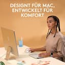 Logitech Lift für Mac, Kabellos Vertikale Ergonomische Maus, Bluetooth, Leise Klicks, Leises Smartwheel, 4 Anpassbare Tasten, Kompatibel mit macOS/iPadOS/MacBook/iMac/iPad - Weiß - 3