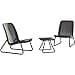 Keter Lounge Rio Patio Set, Set Arredo da Esterno con 2 Sedie e Tavolino, Grafite - 1