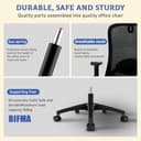 Milacyee Silla Oficina, Silla Ergonomica Escritorio, Silla Ergonómica con Reposacabezas, Reposabrazos,90°-130° Bloqueable Respaldo,Ajuste de Altura,Silla de Escritorio Capacidad de Peso 150KG - 7