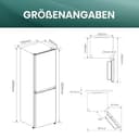 Hisense RB327N4ADD Kühl-Gefrier-Kombination, EEK D, Total NoFrost, wechselbarer Türanschlag, Flaschengitter, 171 Liter Kühlteil, 85 Liter Gefrierteil, Inox Look - 14