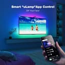 Fayerkar Retroilluminazione TV 3 Lite con Funzione di Correzione Fish-Eye, Sync per TV da 55-75 Pollici, Striscia LED WiFi TV RGBICW da 5 m con Fotocamera, 4 Colori in 1 Lampada Bead, Telecomando - 7