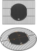 onlyfire Piastra in Ghisa per Weber Gourmet BBQ System, Piastra Reversibile per Weber 57 Kettle Grill, Spirit II 200/300 e Genesis II GS4 System, Inserto Piastra di Ricambio per Weber 64830 - 9