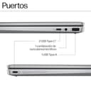 HP Chromebook Plus x360 - Ordenador portátil de Google 14" FHD (i3-N305, 8GB RAM, 256GB, ChromeOS) + Suscripción Google AI Pro con Gemini Pro y 2TB de Almacenamiento Durante 1 año - QWERTY Español - 6