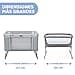 Chicco Next2Me Forever, Cuna Colecho Bebé 3in1, Se Convierte en Cuna Montessori, Hasta 4 Años (22 Kg), Altura Ajustable, Buena Circulación del Aire, 4 Ruedas, Colchón incluido - 3