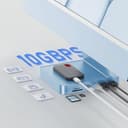 PULWTOP USB C HUB Für iMac 24" 2021/2023/2024, 7 In 1 iMac USB-Hub Für iMac M1/M3/M4, iMac Zubehör Mit USB C 10gbit/s,3*USB A,SD/TF-Kartenleser,Unterstützung Von M.2 NVME SSD(Nicht enthalten),Blau - 3