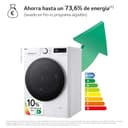 LG F4WR6010A1W - Lavadora Inteligente, 10kg, AI Direct Drive, 1400rpm, Carga Frontal, Clasificación A, TurboWash 360º, Vapor Steam, Serie 600, Blanco - 5