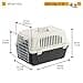 Ferplast Transportín Gato, Transportín Perro Pequeño y Gatos de hasta 5 Kg, Puerta de Hierro Plastificado, Ranuras de Ventilación, 32,5 x 48 x h 29 cm, Transportín Mascotas Rígido Atlas 10 EL, Negro - 2