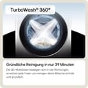 LG V7WD107H2E, Klasse E, Frontlader-Waschtrockner 10,5-7 kg, 1400 U/min, AI Direct Drive, Wi-Fi, Tiefenreinigung mit Dampf, TurboWash, Größere Kapazität, 62 x 60 x 85 cm ꟷ Weiß - 3