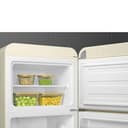 Smeg, Frigorifero Doppiaporta FAB30RCR5 a Libera Installazione, Cerniera a Destra, Frigorifero Ventilato e Freezer Statico, Design Bombato 50's Style, Panna - 5