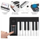 Maxmass 88 Keys Folding Digital Piano, Portable Electronic Keyboard with Bluetooth MIDI Function, Dual Speakers, Carry Bag, Sustain Pedal, Full Size Semi-Weighted Piano for Beginners Adults (Black) - 5