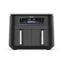 Ninja Foodi Dual Zone Digitale Heißluftfritteuse, 7,6L Airfryer, 2 Fächer, Antihaftbeschichtung, spülmaschinenfeste Körbe, 6-in-1, 4-6 Portionen, Schwarz AF300EU - 1