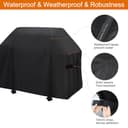 Funda para Barbacoa de 165 cm – 7131 para Weber Genesis 400 Serie 4 quemadores Gas Grill Heavy Duty & Impermeable, Cubierta de PU para Weber Genesis E435, E410, E440 (165 L x 63 W x 113 H) - 3