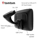 TomTom Truck Sat Nav GO Expert Plus (6 Inch HD Screen, Large Vehicle Routing and POIs, TomTom Traffic included, World Maps, Live Restriction Warnings, Quick Updates Via WiFi, USB-C) - NEW SOFTWARE - 6