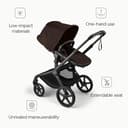 Bugaboo Fox 5 Renew All-Terrain Stroller, 2-in-1 Baby Pushchair, Full Suspension, Easy Fold, Extendable Toddler Seat, One-Handed Manoeuvrability, Black Chassis and Cocoa Brown Canopy - 5