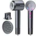 DMTIVMG Asciugacapelli Ionico 1600W Phon Capelli Professionale 500 Milioni Ioni Negativi 50 dB 12 Modalità 4 Temperature 3 Velocità del Vento 160000 RPM Motore Senza Spazzole 2 Accessori Magnetici - 1