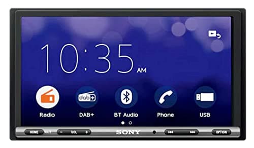 Sony XAV-3550D - Reproductor para Coche (WebLink, Bluetooth y NFC, Pantalla táctil de 7" antirreflejo, Dab+, Compatible con Android/iOS y apps como Waze o Youtube, Potencia de 55W x 4)