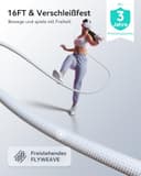 INIU Link Kabel mit Ladeanschluss 5m, Kompatibel mit Oculus Meta Quest 3s, Quest 3 2 1 Quest Pro und Pico 4, PC Steam VR Zubehör, High Speed 2.5Gbs USB C Datenkabel PC zu PC für VR Headset Accessories - 6