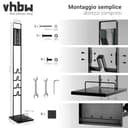 vhbw supporto verticale, stander compatibile con Dyson Gen5detect, Gen5detect Absolute, V15s aspirapolvere senza fili - grigio scuro - 4