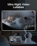 ARENTI 1080P Camara Vigilancia Bebe con Control de 5'' Monitor, 355° PTZ Vigilabebes con Camara con Voz Bidireccional, Detección de Movimiento y Sonido, Visión Nocturna, Sensor Temperatura, Modo VOX - 7