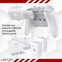 Venom Twin Charging Dock with 2 x Rechargeable Battery Packs - White (Xbox Series X & S / One) - 3
