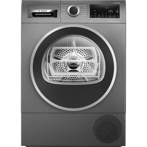 Bosch - Secadora con Bomba de Calor, Serie 6, 9 kg, AutoDry, Silenciosa, Media Carga, Antracita, WQG245DRES