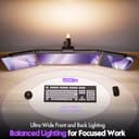 Quntis Lámpara de Escritorio LED con Sensor de Radar, 82,5cm Doble control, 3 Fuente de Luz con Retroiluminación, Atenuación Continua y Temporizador, Flexo Led escritorio para Oficina, Estudio - 5