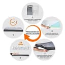 Amazon Basics Cuccia per cani e altri animali domestici, in memory gel, sfoderabile, Grigio, 104 x 74 x 10 cm (L x W x H) - 6