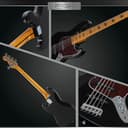 Rocktile Pro JBS50-BK Basso Elettrico a 5 Corde - JB-Style a 5 corde con corpo in tiglio - Manico in acero e tastiera in acero - 2x Single Coil pickup - 2x Volume, 1x Tone - Mensura 34" - Nero - 8