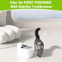 NIXOOT 10 filtri per PETKIT EVERSWEET MAX Pet Water Fountain, il carbone attivo ad alta densità può filtrare odori e imperfezioni dei capelli nell'acqua (10 filtri + 10 spugne) - 2