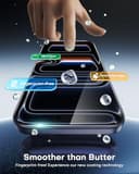 OMOTON für iPhone 17 Pro Panzer Schutz Glas mit Rahmen-Installationshilfe, kompatibel mit iPhone 17 Pro Kamera Schutzfolie, Anti- Kratzer, Bläschenfrei, 9H Härte Folie, 3+2 Stück - 7