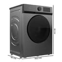 Cecotec Lavadora Carga Frontal 9Kg Bolero DressCode 9450 Inverter Steel, 1400 rpm, 16 programas, Clase A-10%, Motor Inverter Plus, Allergy Care, Pearl Drum, Función Silence, Stop&Go y Kid Lock, Steel - 2