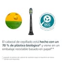 Philips Sonicare W2 Optimal White, cabezales de cepillo dental de repuesto originales, negro, paquete de 4, HX6064/88 - 9