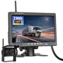 GOHHDL Telecamera Retromarcia Senza Fili da 7 Pollici 1080P HD Monitor, Telecamera di Backup Auto con IP68 Impermeabile, BSD, Visione Notturna per 12V-36V Camion Camper Furgoni - 1
