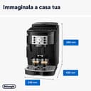 De'Longhi Magnifica S ECAM22.110.B Macchina da Caffè Automatica per Espresso e Cappuccino, Caffè in Grani o in Polvere, 1450 W, Nero - 3