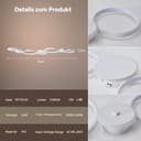 BAYHT Ceiling Light with Remote Control, Living Room Lamp with Matter Compatible with HomeKit, Alexa, Google and IFTTT, 62W Modern LED Ceiling Lights for Bedroom Living Room - 6